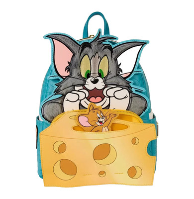 Loungefly Warner Brothers Tom and Jerry Cheese Textured Mini Backpack