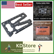 40-in-1 Credit Card Multitool Wallet Tool Slim TSA Approved Pocket Survival
