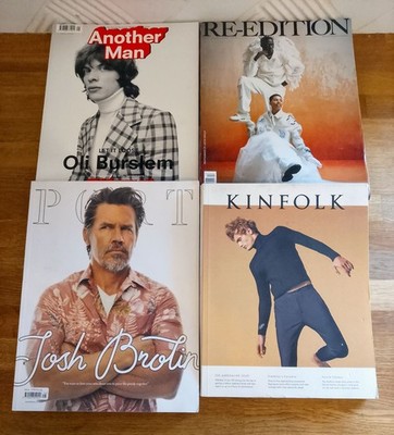 MAGAZINES - X4 Glossy Mens Magazines Bundle Re-Edition Kinfolk Port Another Man 