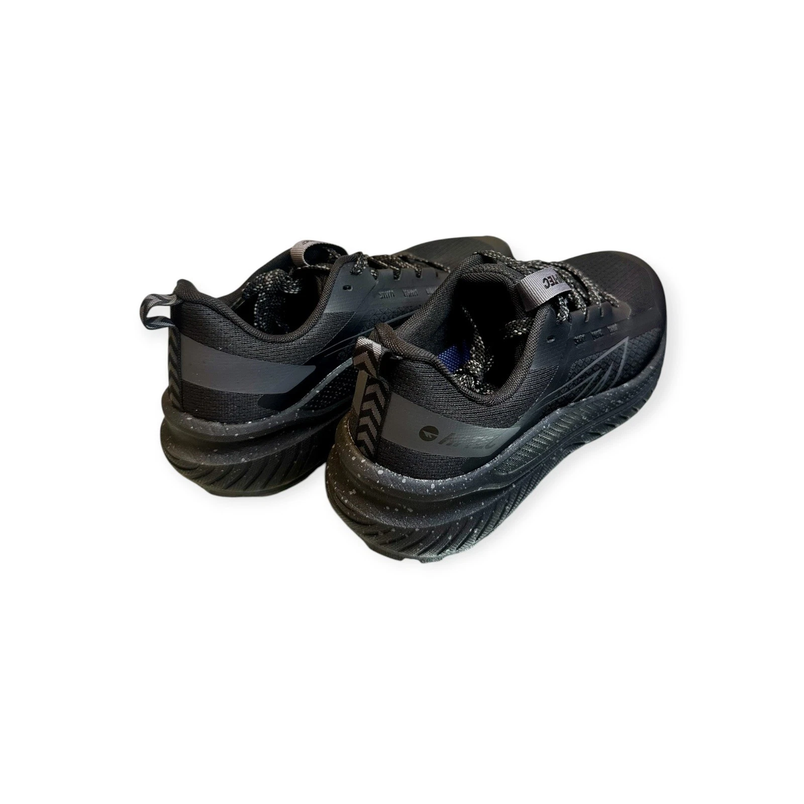 HI-TEC Trail Running Shoes Men 8 Black Lightweight Hiking Athletic Sneakers New