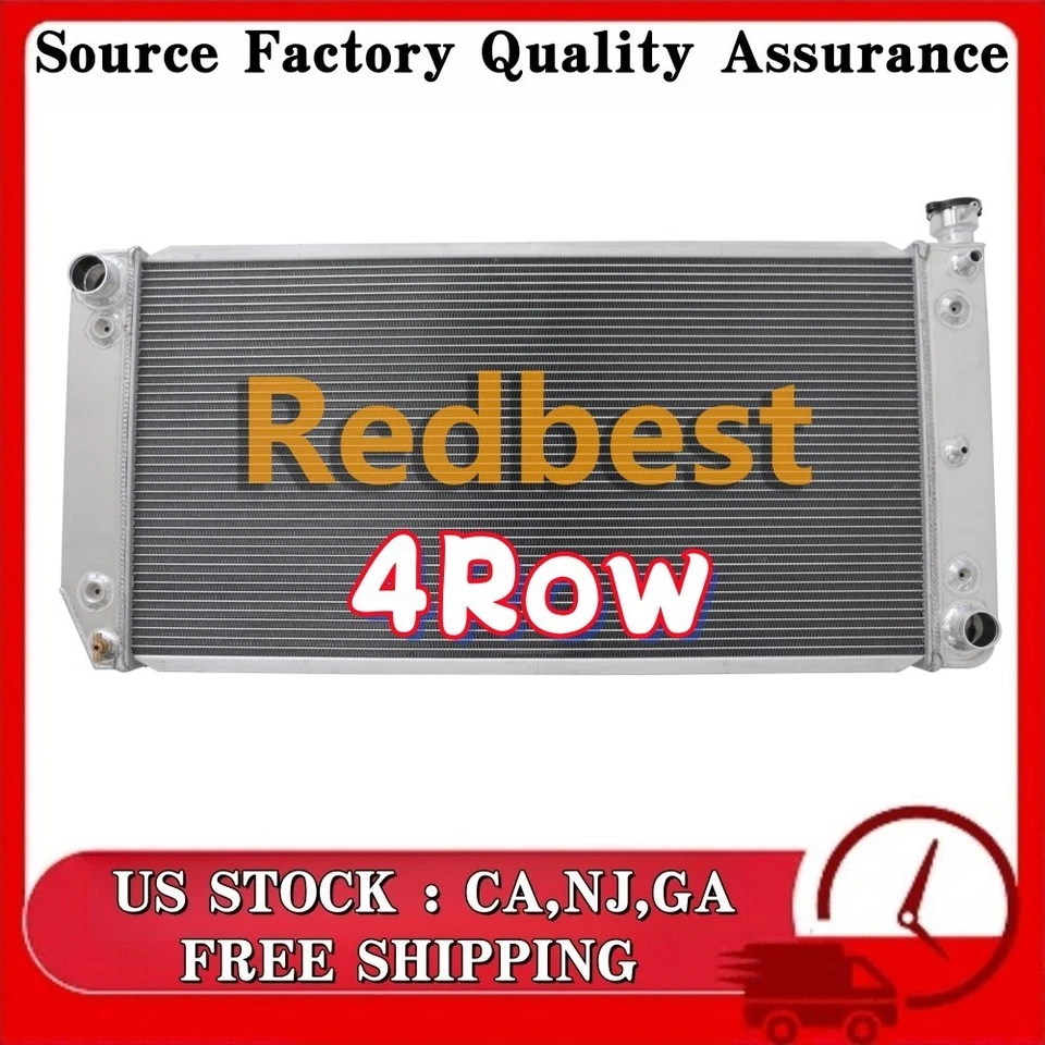Fit 1988-1993 Chevy/GMC C/K 1500 2500 3500 4Rows Aluminum Racing Radiator CC391 Foto 2 de 4