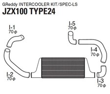 Greddy For Toyota Chaser Jzx100 Intercooler Kit Greddy For Toyota Chaser Jzx100 Intercooler Kit