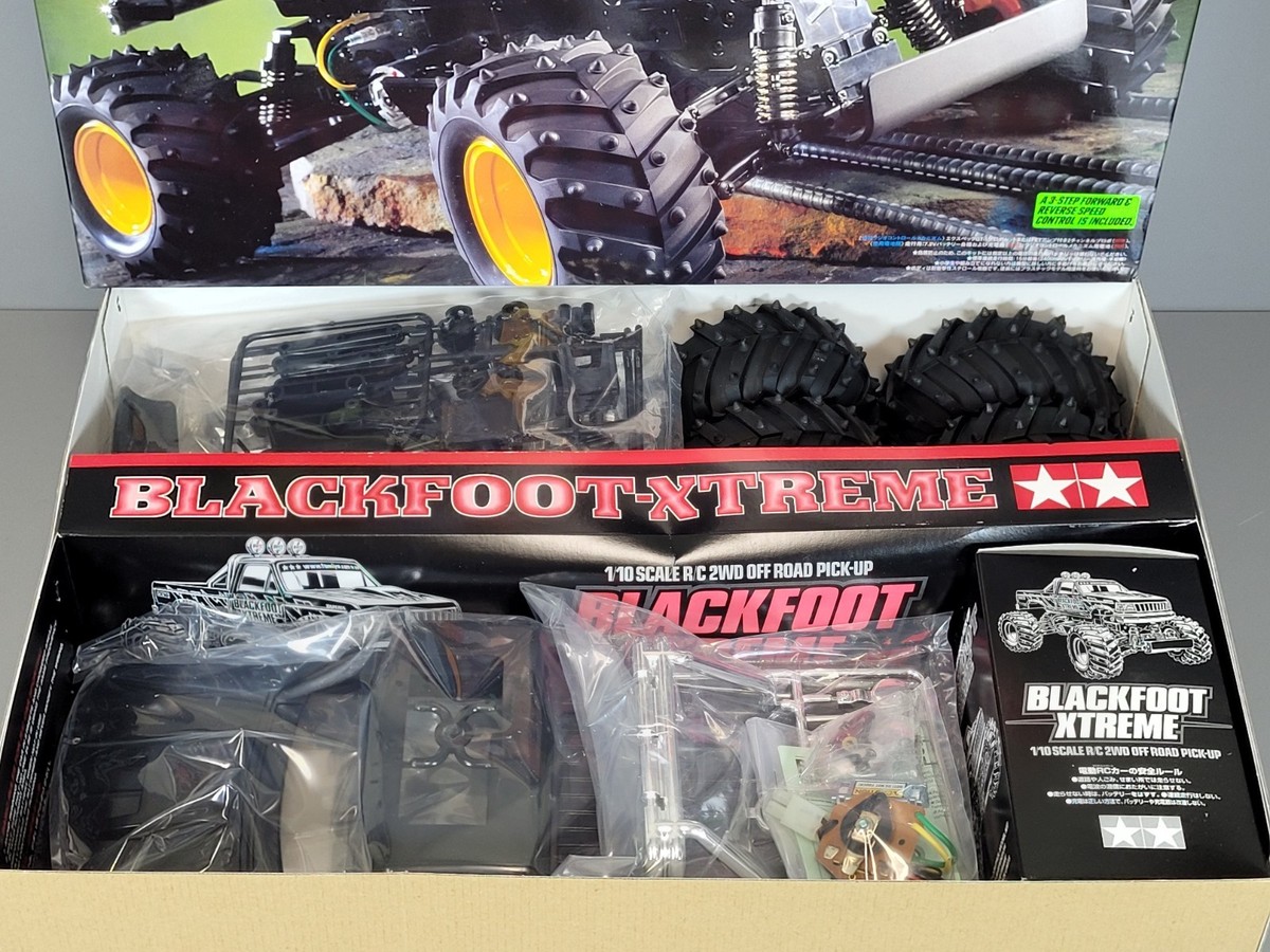 New Tamiya 1/10 R/C Blackfoot Xtreme 2WD Off Road Monster Truck