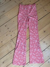 Zara Y2K Revival Floral Flare Trousers – Size S - 70s hippy, festival core
