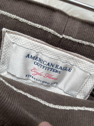PANTALONES DE CHÁNDAL AMERICAN EAGLE CAPRI RECORTADOS PARA MUJER M MARRÓN MEDIO VINTAGE - Imagen 5 de 6