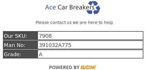 Motore pre-facelift KIA Pro-cee'd ED Mk2 06-12 ECU 391032A775 - Immagine 3 di 4