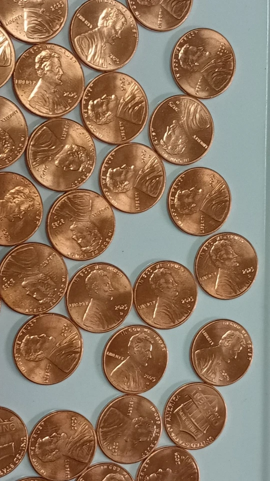 130 2025D Pennies- Key Date Last Year Of The United States Penny- Uncirculated - Image 3 of 4