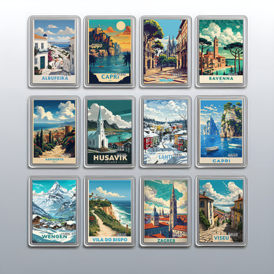 Acryl Reise Stadt Urlaub Kühlschrankmagnet - Souvenir Geschenk Kühlschrank Dekoration