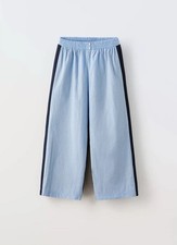 Zara Combination Striped Poplin Pants