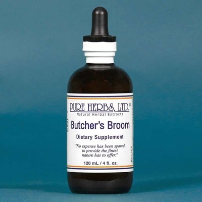 Pure Herbs: Butcher's Broom - 4 oz. (Natural Herbal Extracts)