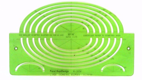 ✅ Berol~Rapidesign~Shape Guides~Circle/Square/Hex/Ellipses~15 Various Templates - Picture 37 of 50