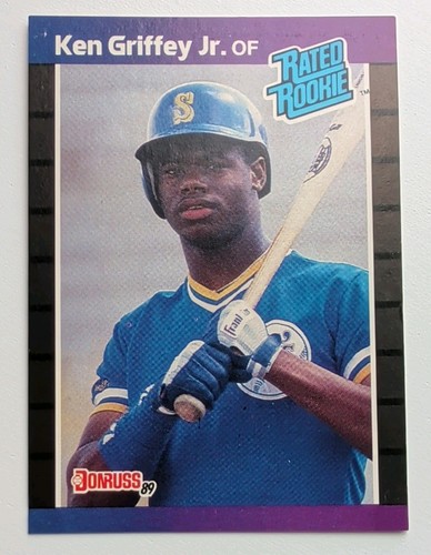 1989 Donruss - Rated Rookie Ken Griffey Jr #33 *Denotes* on Back (RC)