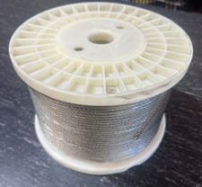 1/8" x 250' Aircraft Cable 7X7 Stainless Steel T316 Stranded Wire Rope Uncoated