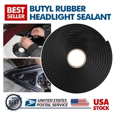 8M Butyl Tape Rubber Glue Headlight Door LED Sealant Retrofit Reseal Strip Roll