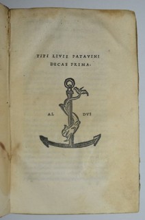 TITUS LIVIUS aldina 1518 ex XIIII decadibus prima