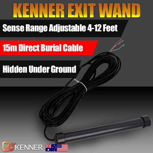 Kenner Exit Wand Wireless Driveway Sensor Loop Car Detector Electric