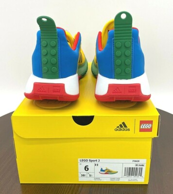 Size 6 (GS) - adidas Sport x LEGO Low Equipment Yellow for