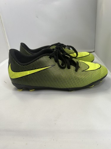 Scarpe da calcio Nike Jr Bravata II FG bambino ragazzo giallo fluo 6 anni tacchetti 844442-070 - Foto 3 di 9
