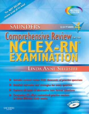 Saunders Comprehensive Review for the NCLEX-RNÂ   Examination (Saunders C - GOOD