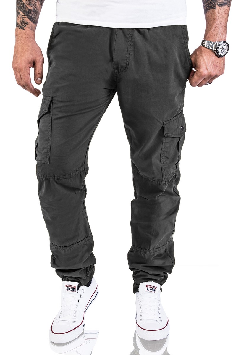 Rock Creek Herren Cargo Hose Chino Hose Jogger Cargohosen