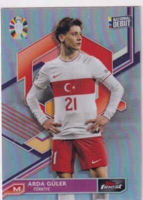 Topps Finest Road to UEFA Euro 2024 No. 92 Arda Güler Silver 