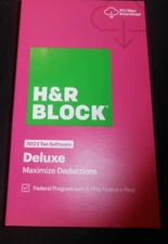 H&R Block Tax Software Deluxe 2022 Download
