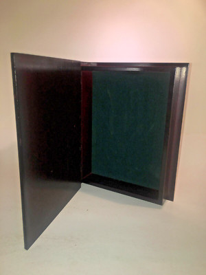 Wooden Hindge Box Container Case with Felt Inside