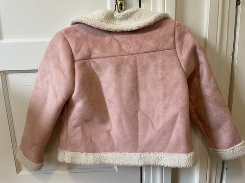 Koolaburra by Ugg faux shearling jacket, Pink. Girls Size 7-8 FREE SHIPPING - Picture 4 of 4