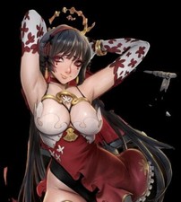 38mm Resin Kingdom Death Girl w/fan Unpainted Unassembled a-1586