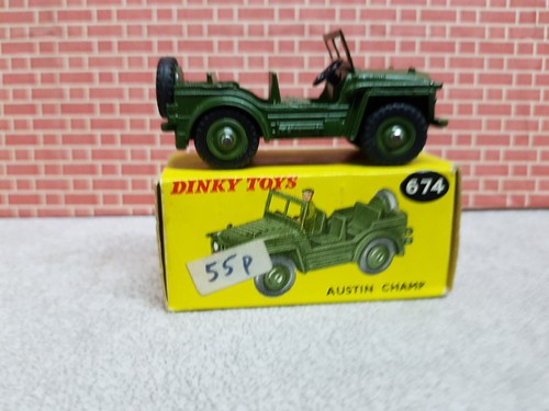 DINKY TOYS No 674 AUSTIN Champ IN ORIGINAL BOX. - Picture 6 of 13