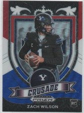 2021 Prizm Draft Picks RED WHITE BLUE #168 Zach Wilson BYU NEW YORK JETS RC 35