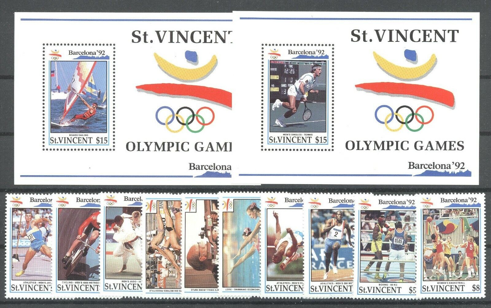 Olympiade 1992, Olympic Games - St.Vincent - ** MNH 