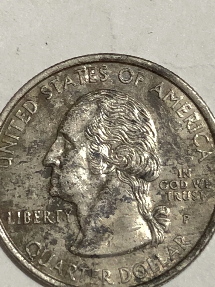 1999 P USA STATE QUARTER DOLLAR PENNSYLVANIA 1787 Mint lamination error - Image 3 of 4