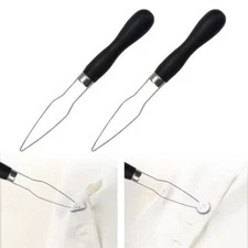 2 Pack Easy Button Hook - Button Assist Device Helper Tool - Stainless Steel ...