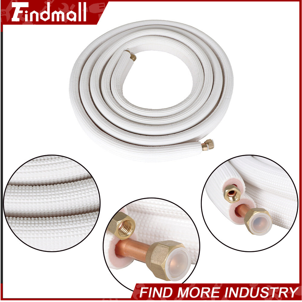 Findmall 1/4-1/2 Dia. Three Length Options For Mini Split Heat Pump Systems Kit