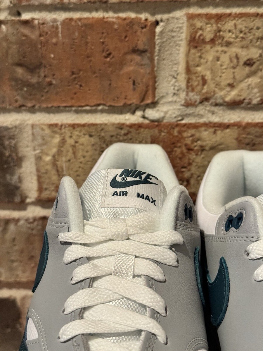 New 10 Nike Air Max 1 LV8 Retro Dark Teal Green White Grey Run