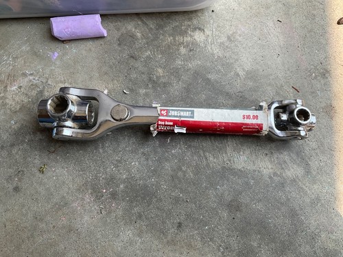 JobSmart Dog Bone 8 in 1 Multi-socket Wrench w/ Magnet Holder - New