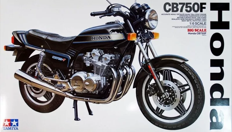 Tamiya 16020 1/6 Scale Motorcycle Model Kit Honda CB750F Superbike