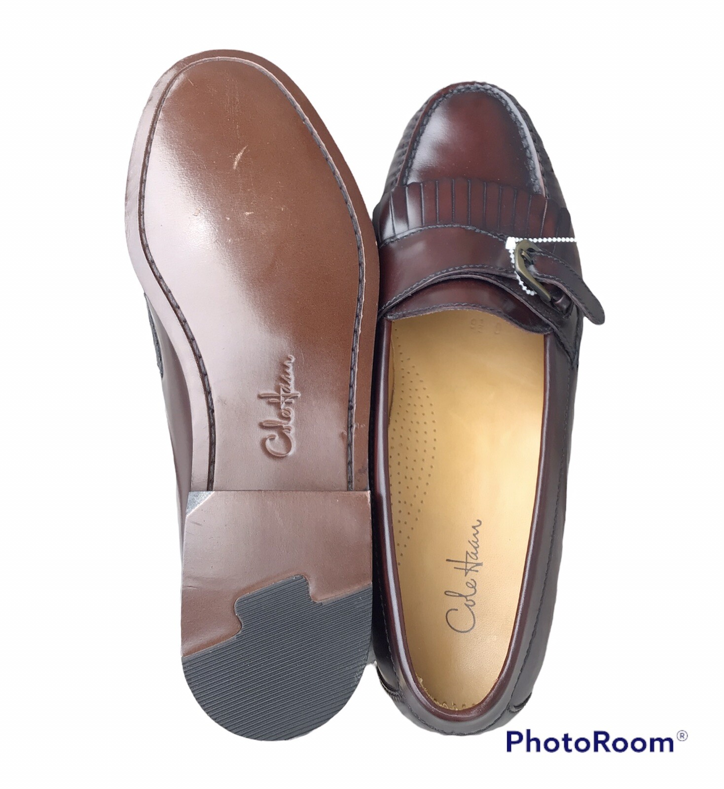 Cole Haan Pinch Buckle Burgundy Leather 