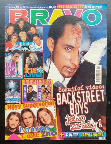 BACKSTREET BOYS COVER, JON BON JOVI POSTER, No. 18/1997, CZECH MAGAZINE BRAVO - 第 2/17 張圖片