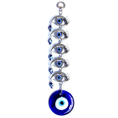 Miokycl Türkisches Glas-Amulett, Blauer Glücksaugen-Charm