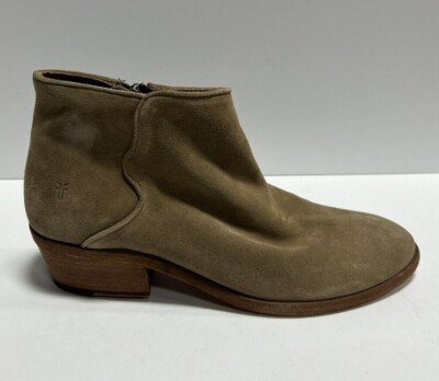 Frye Womens Carson Piping Bootie Beige Size 9 M