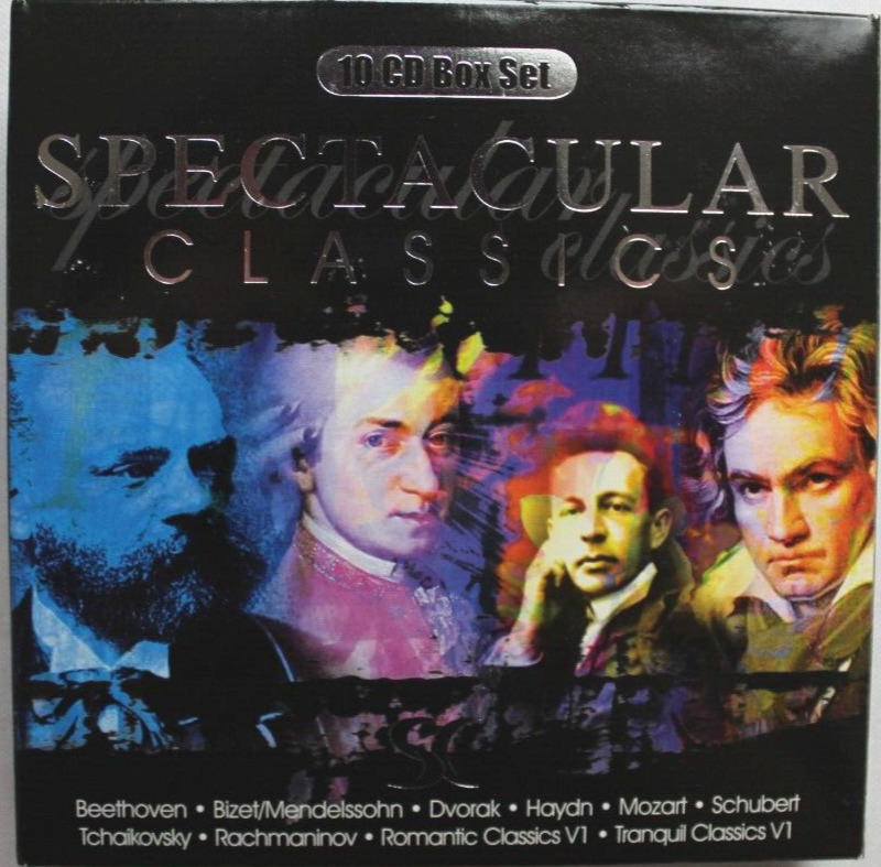 SPECTACULAR CLASSICS 10 CD BOX SET [USED CD] MOZART, DVORAK, BEETHOVEN, BIZET