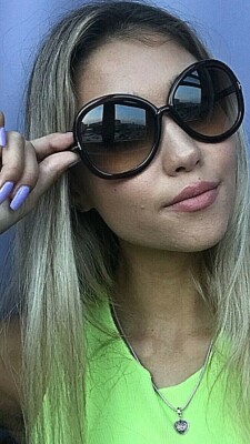 Authentic Tom Ford Clothilde TF 162 59F Clear Purple Oversize Women's Sunglasses