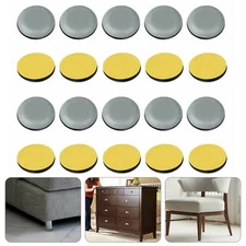 20X Adhesive Furniture Pads Glide Slider Chair Leg Protector Floor Table Feet US