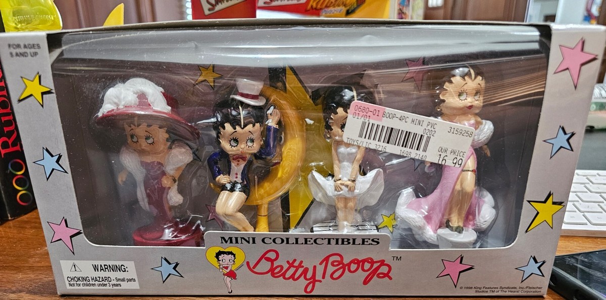 Betty Boop Mini Collectibles - Set Of 4 - 1998 - By Precious Kids