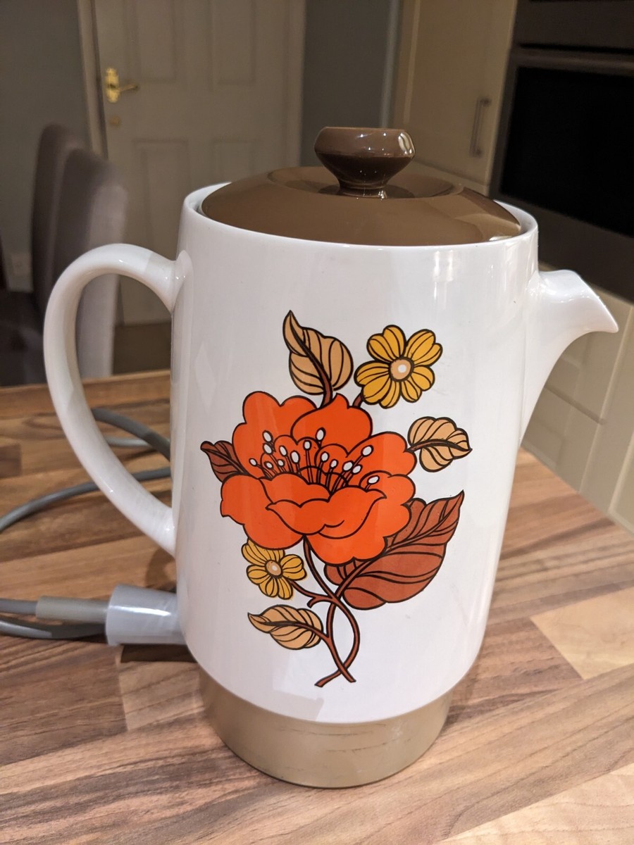 Vintage Russell Hobbs Automatic Coffee Pot Percolator Ceramics (by