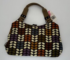 Nwt  Orla Kiely Fielder Shoulder Handbag   |  Stem Print Multi
