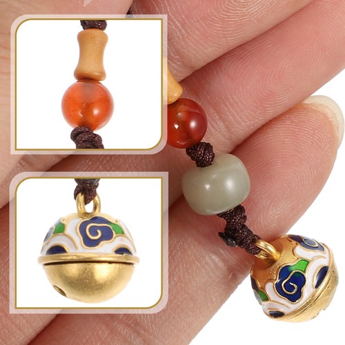 Auspicious Cloud Bell Lanyard Miss Short Style Brass Pendant Retro Phone - Zdjęcie 3 z 12