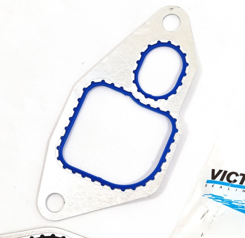 1994-2003 Ford 7.3L Powerstroke Diesel Victor Reinz Oil Cooler Gasket O-Ring Kit - Image 3 of 4